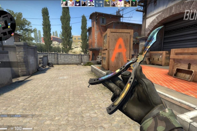 CSGO中的蝴蝶刀：动力小子