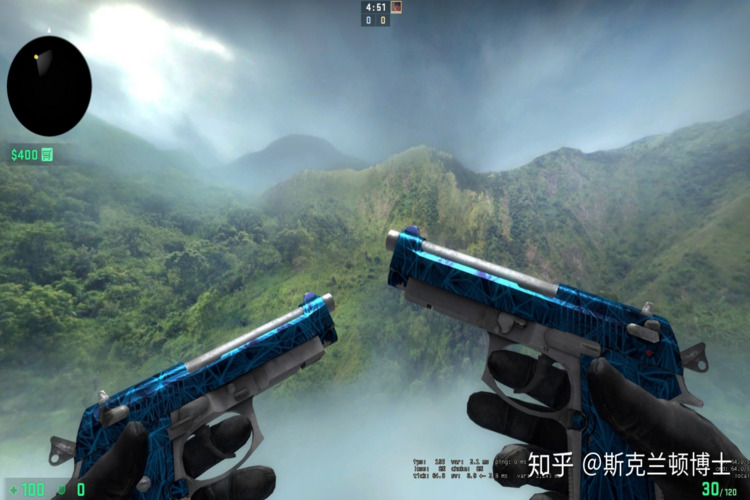 csgo短剑人工染色:画皮吃磨损
