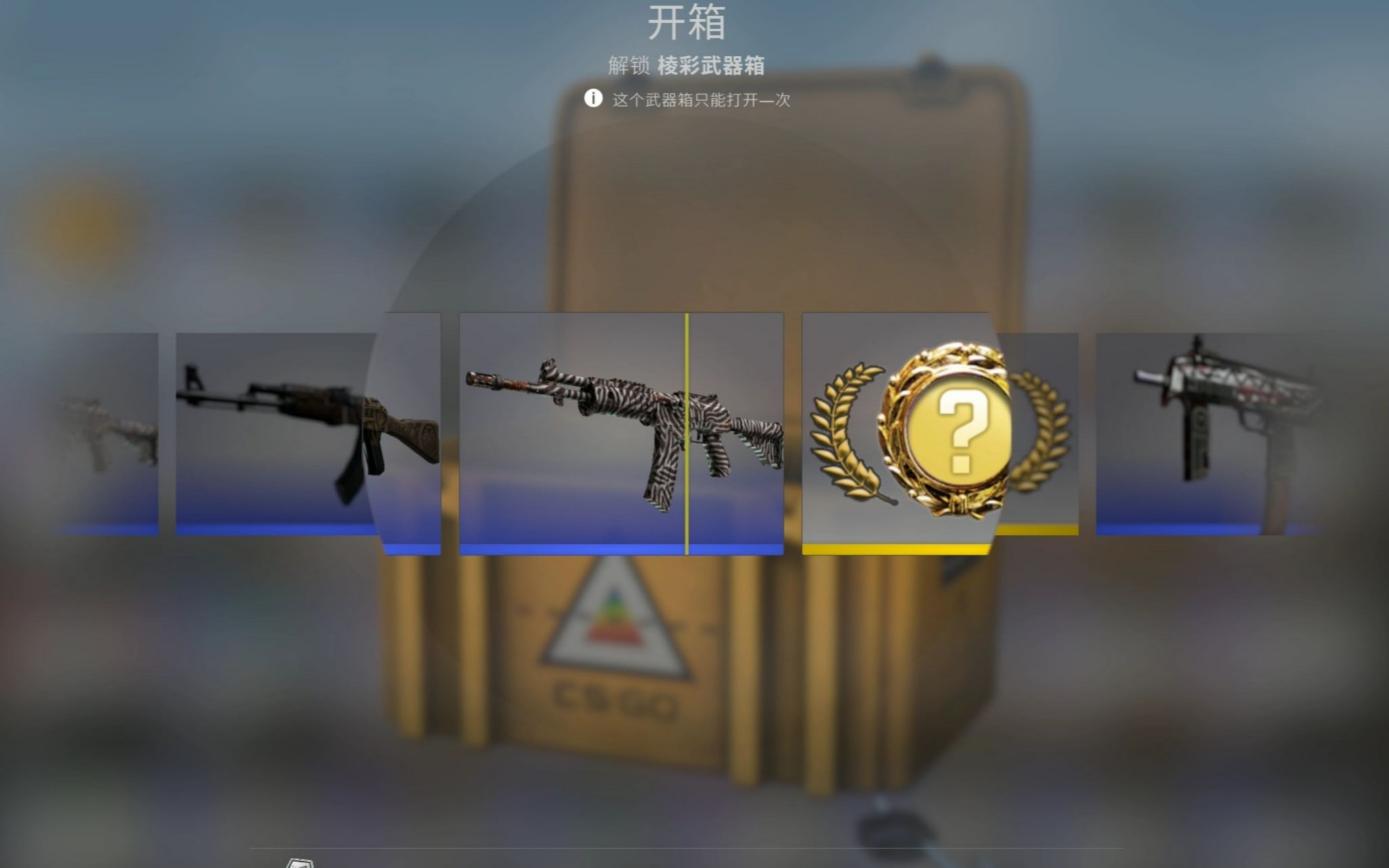 CSGO箱子金色能开什么？